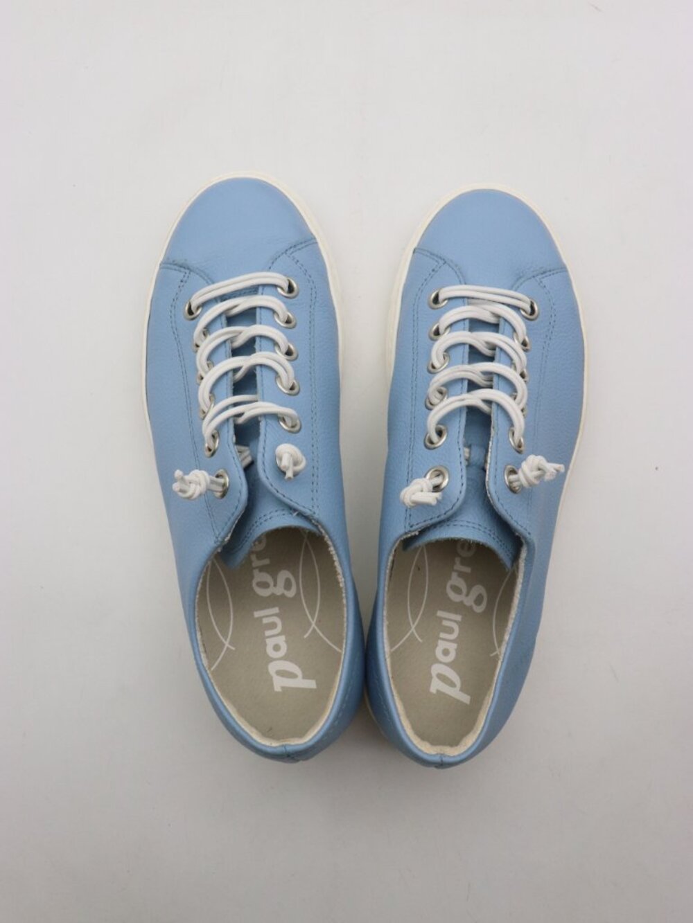 Paul Green Hadley Women’s Size UK 6.5 US 9 Platform Sneakers Sky Blue Leather - Picture 9 of 9